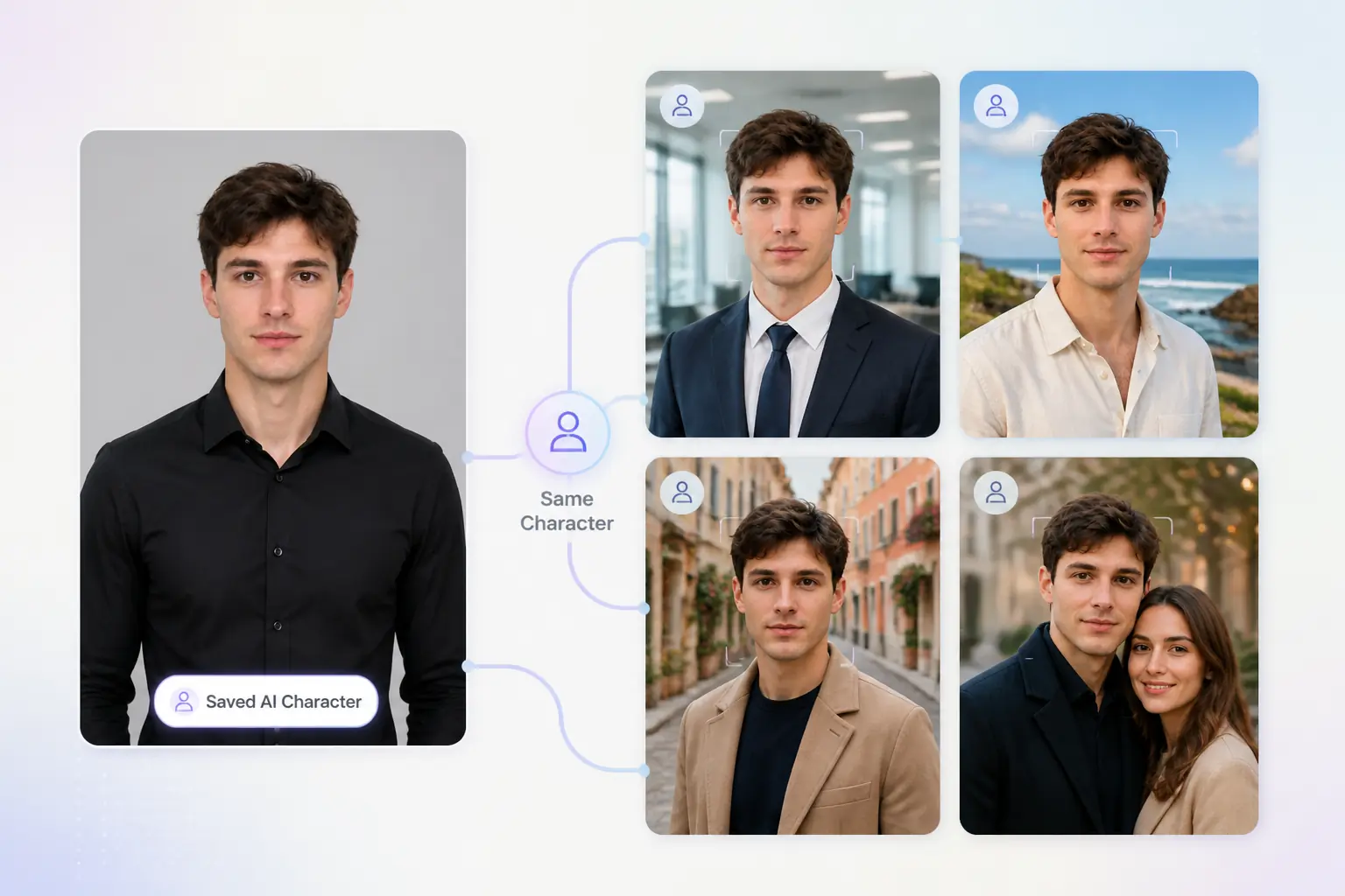 AI Character Generator - Create Reusable Characters from Photos