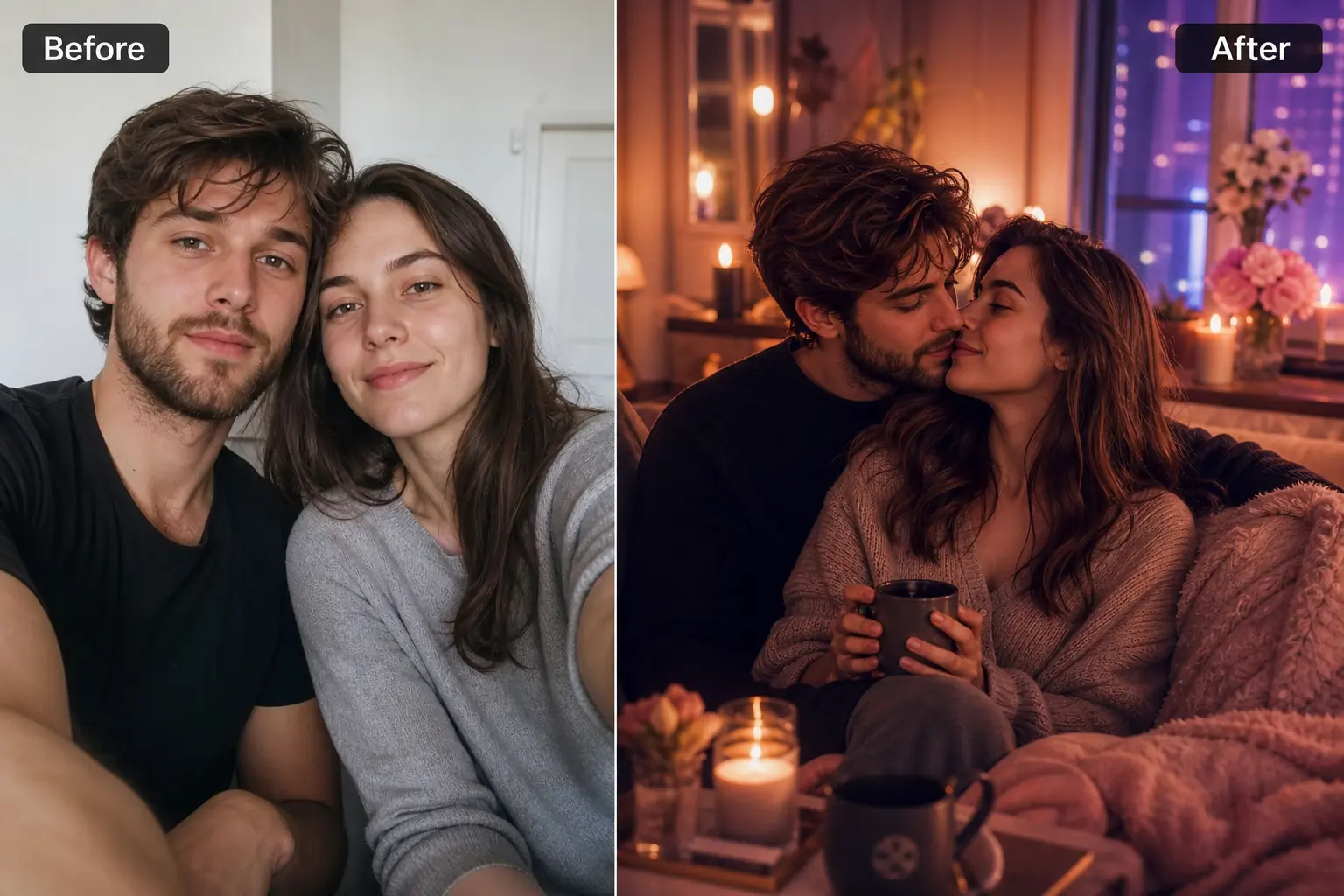 Create Cozy Indoor Couple Portraits