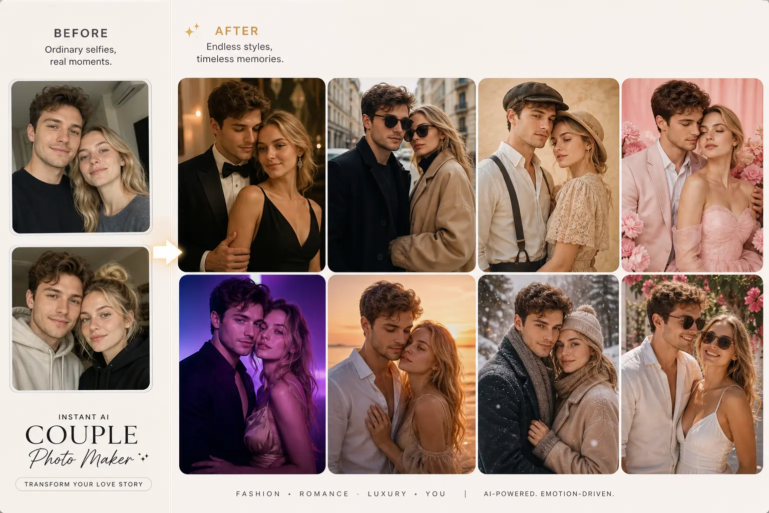 Try Different Couple Fashion Styles