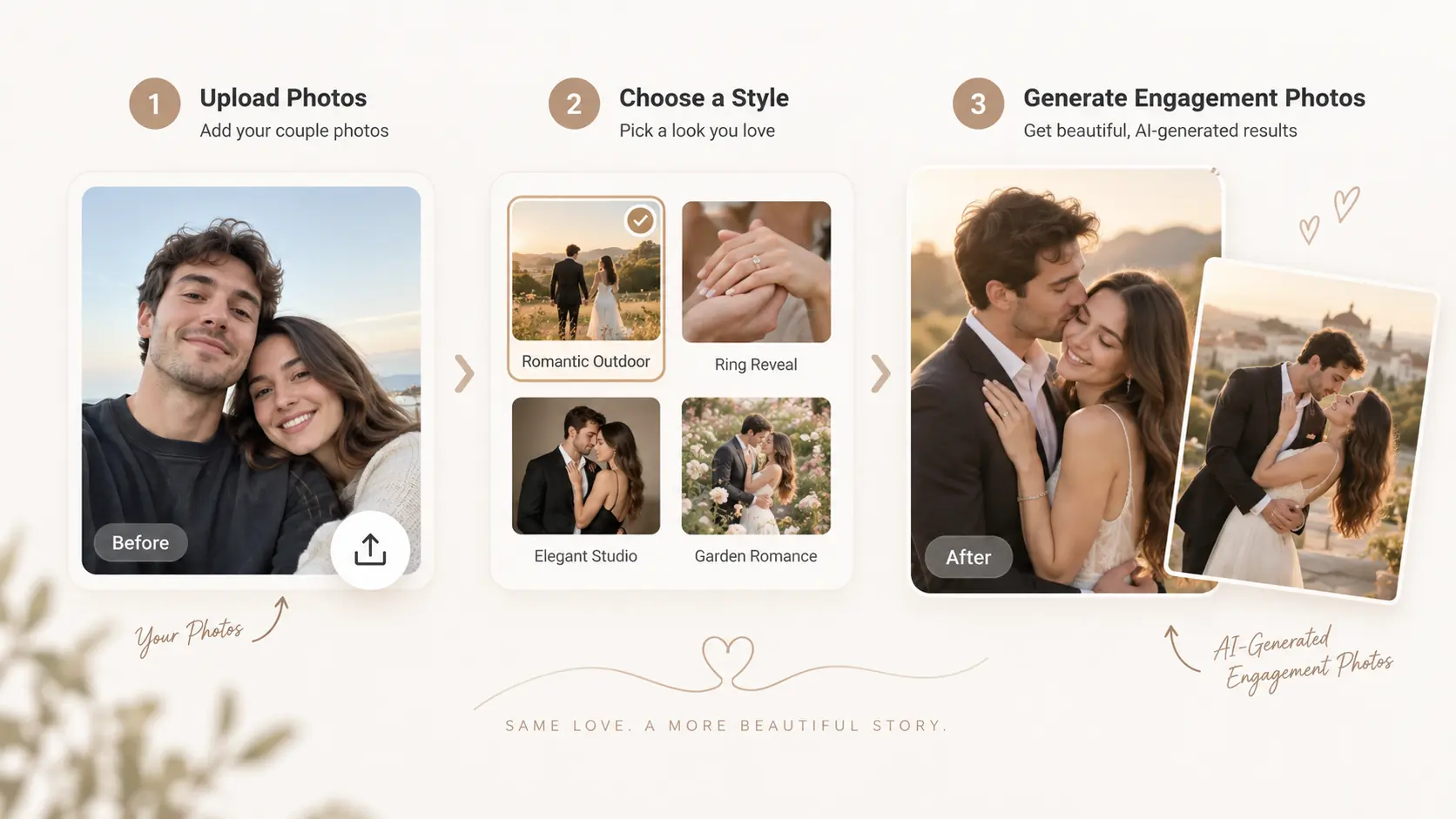 What Is an AI Engagement Photo Generator?