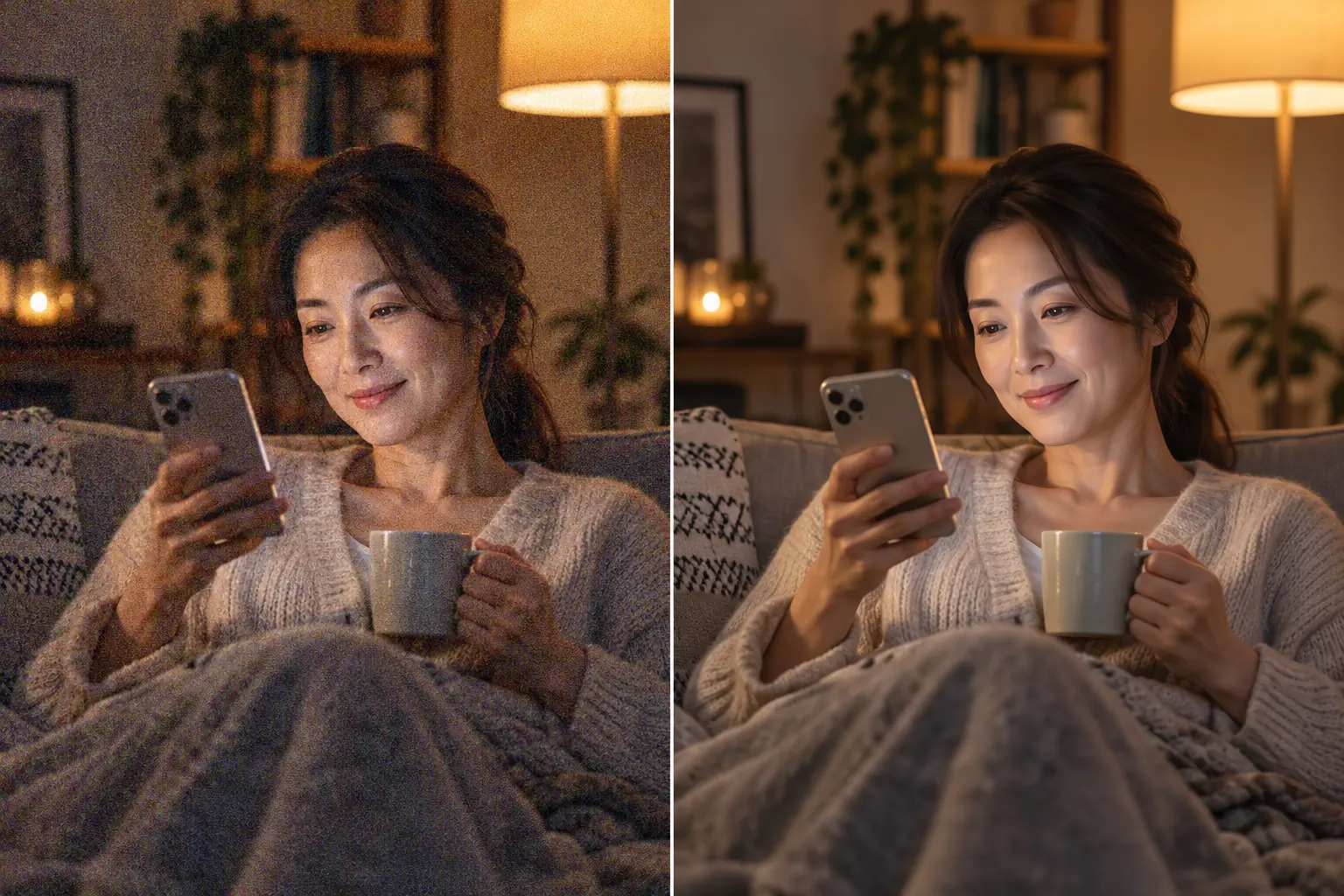 Indoor smartphone photos