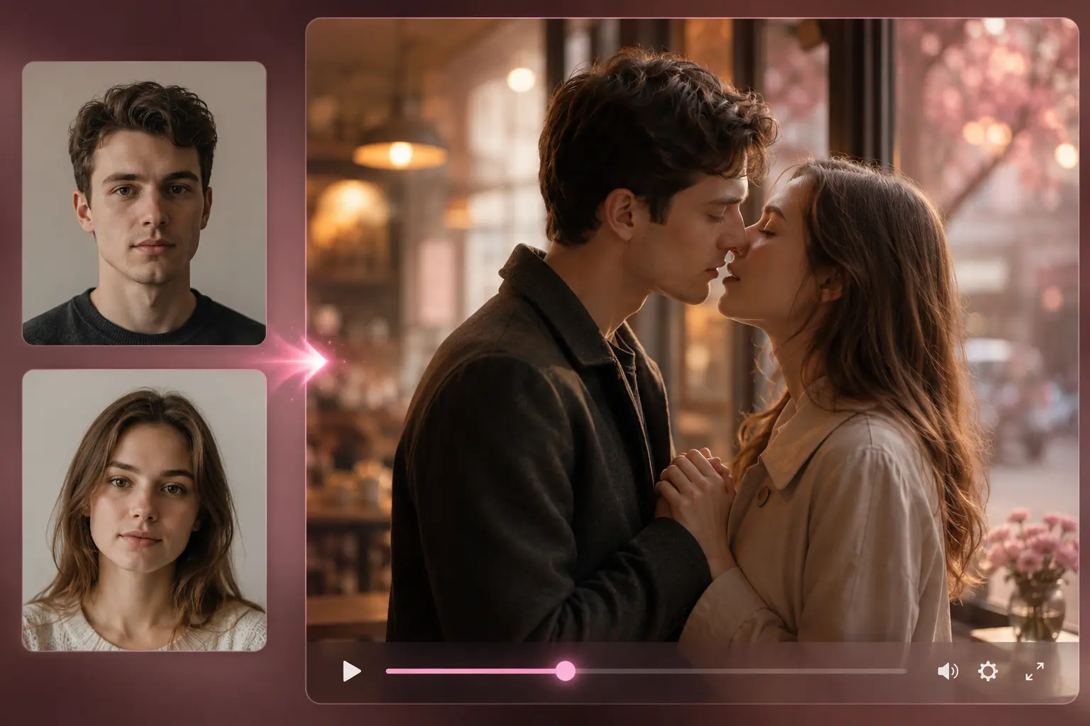 Create a First Kiss Love Story Video