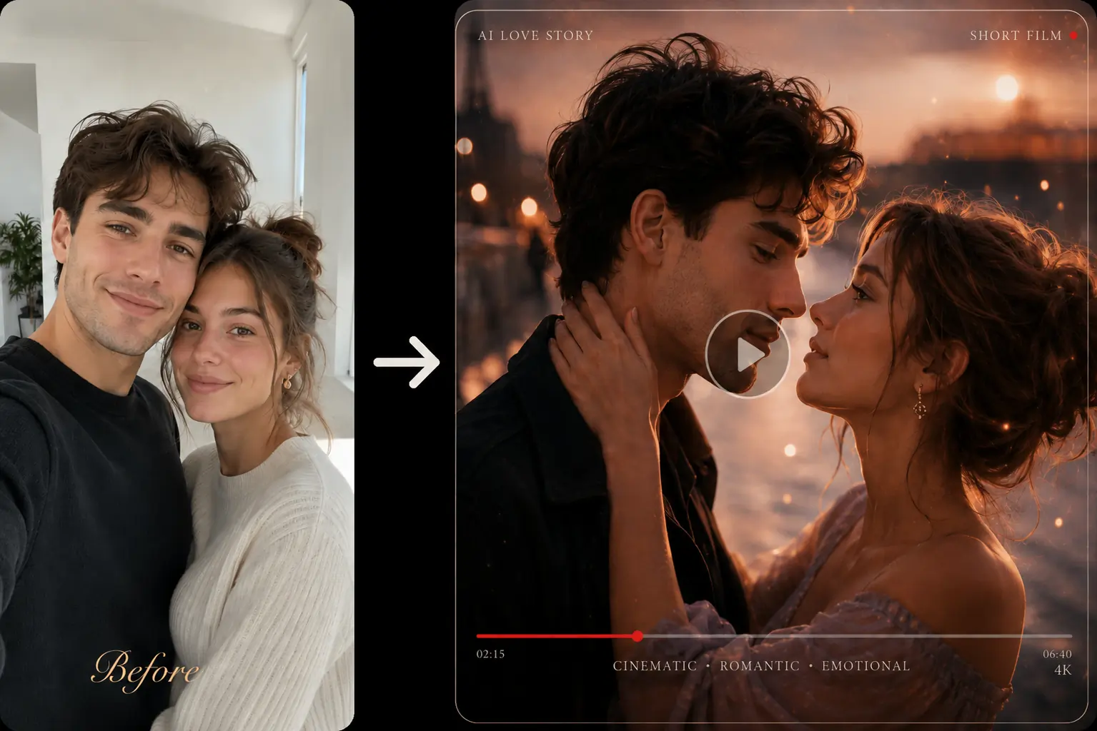 Create a Reunion Love Story Movie