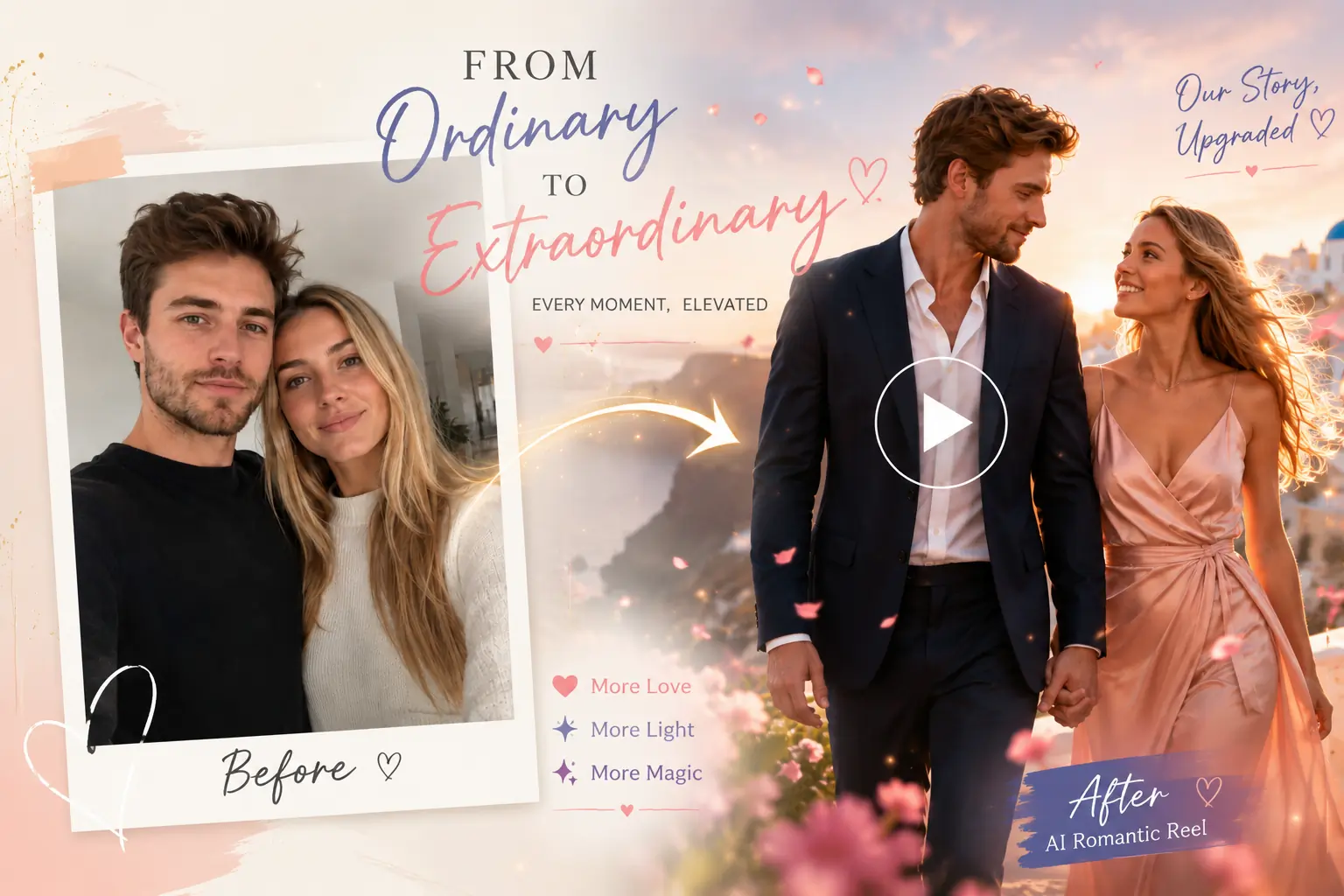 Crea reel romantici di coppia
