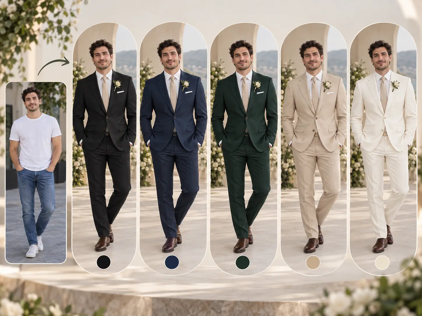 Try Different Wedding Suit Colors