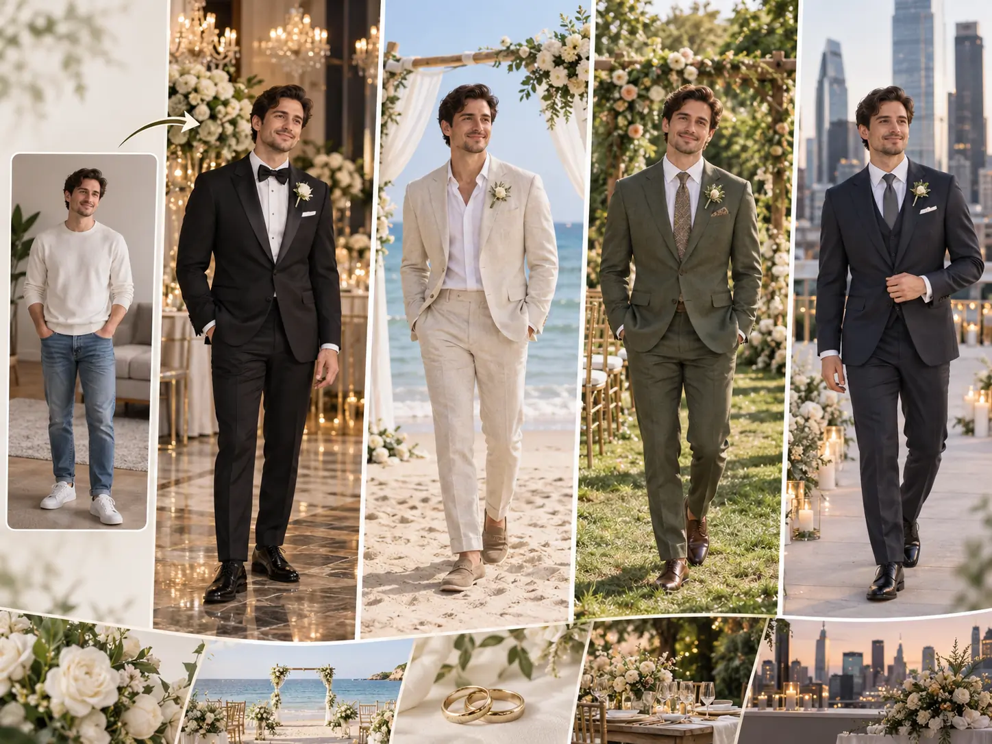 Explore Groom Attire for Different Weddings