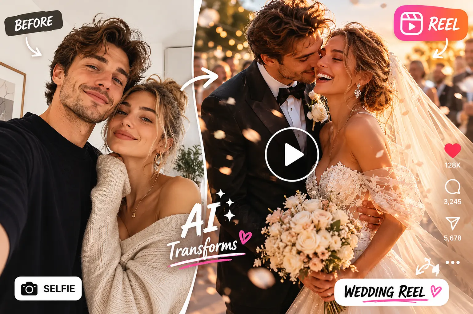 Creare wedding reels virali
