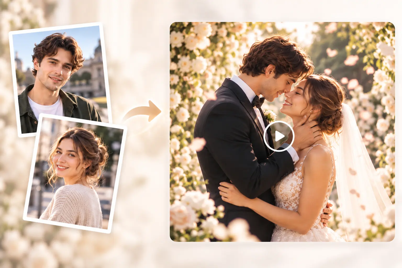 Turn Regular Photos into Wedding Moment Videos