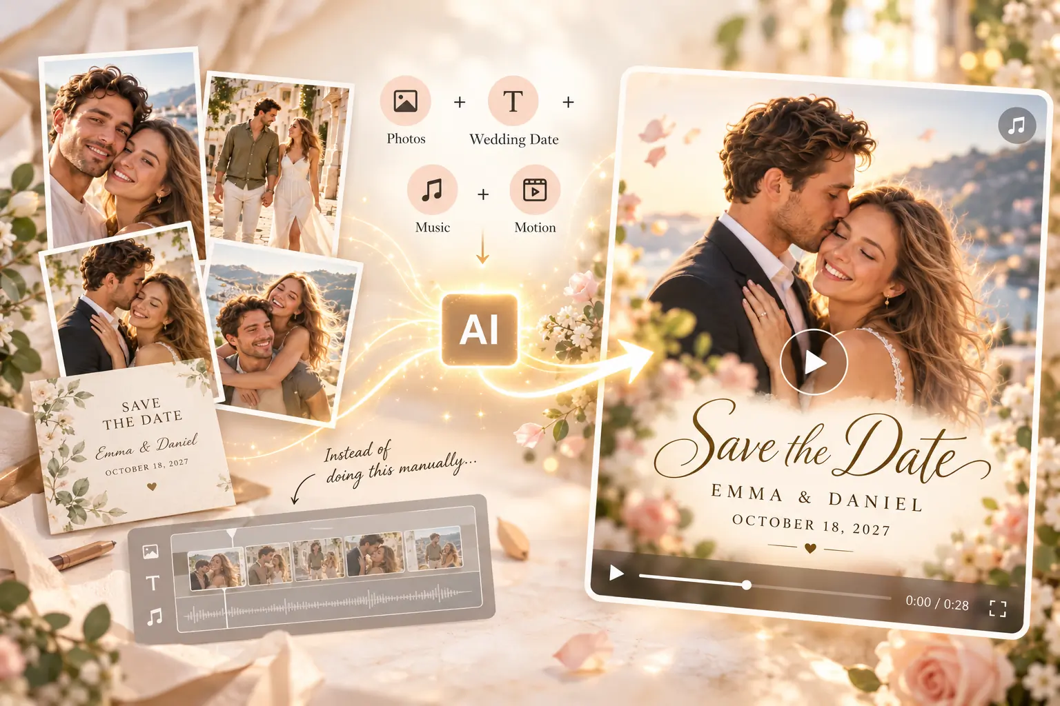 What Is an AI Save the Date Video Maker?