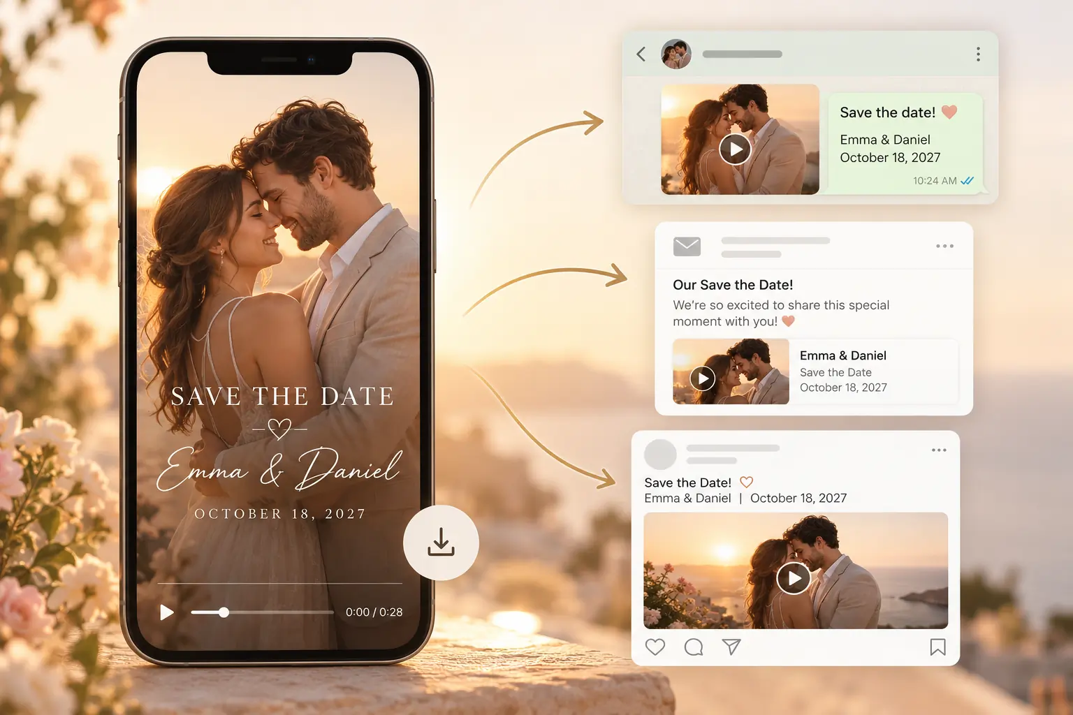 Share Your Digital Save the Date Online