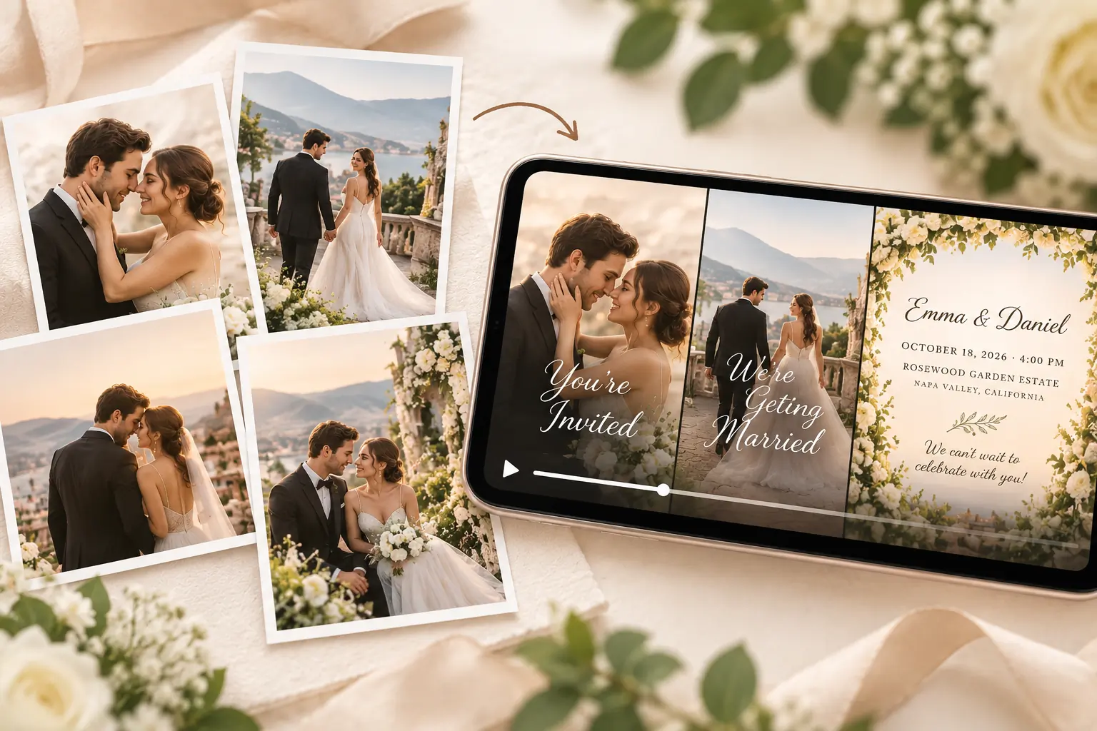 AI Wedding Invitation Video Generator