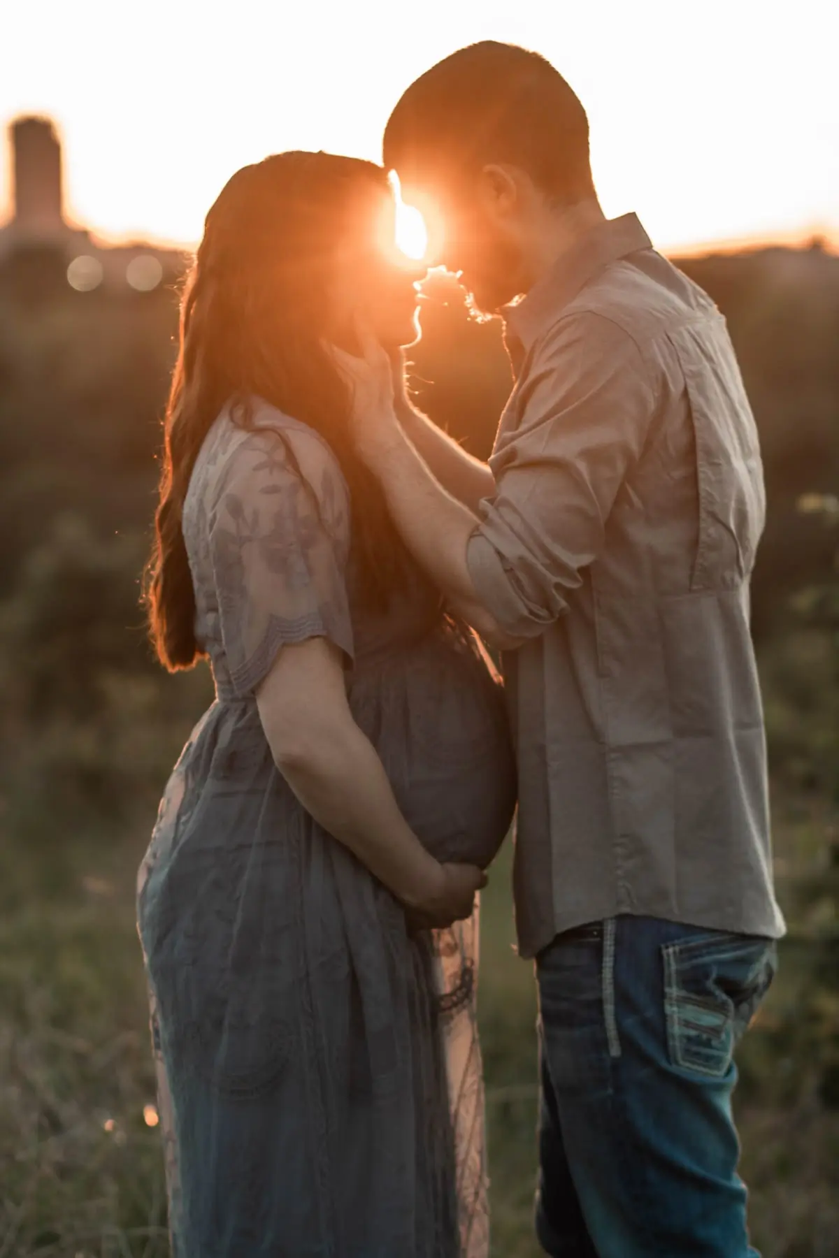 Golden Sunset Kiss Maternity