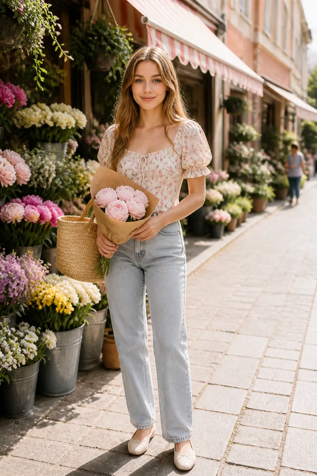 Flower Market Lady Photos