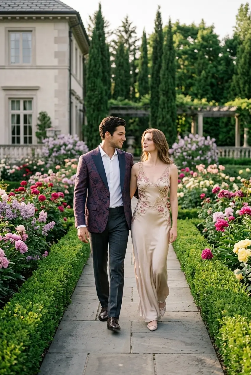 Garden Romance Couple Photos