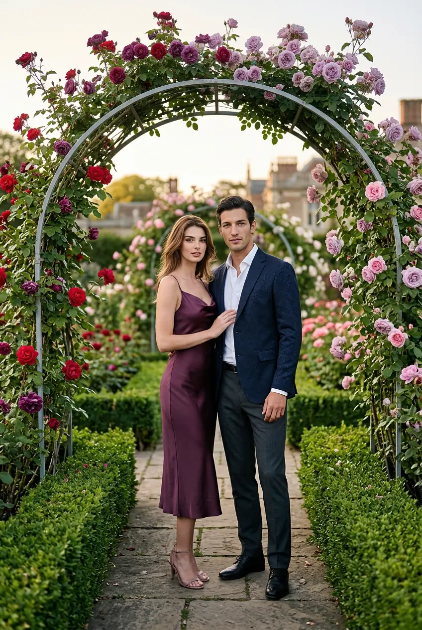 Garden Romance Couple Photos
