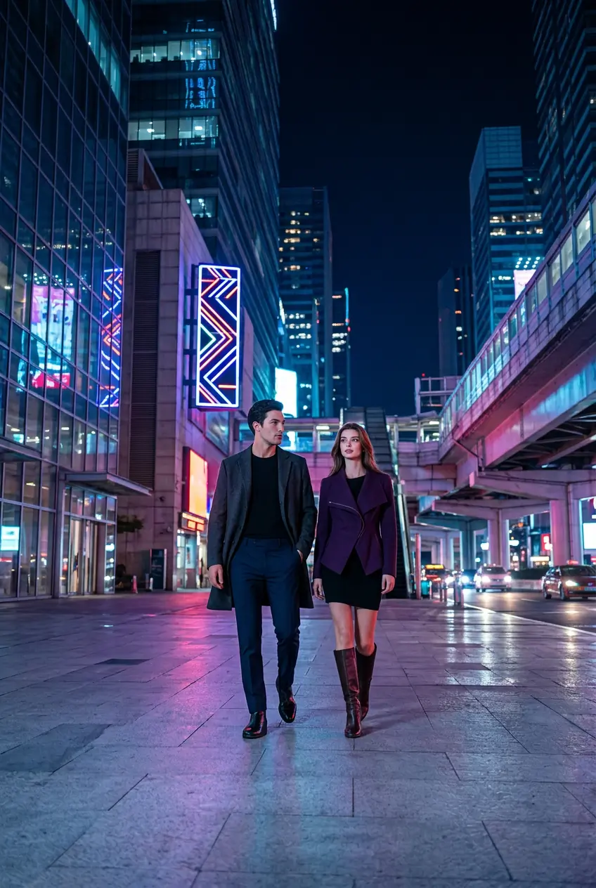 Neon City Cinematic Love Story