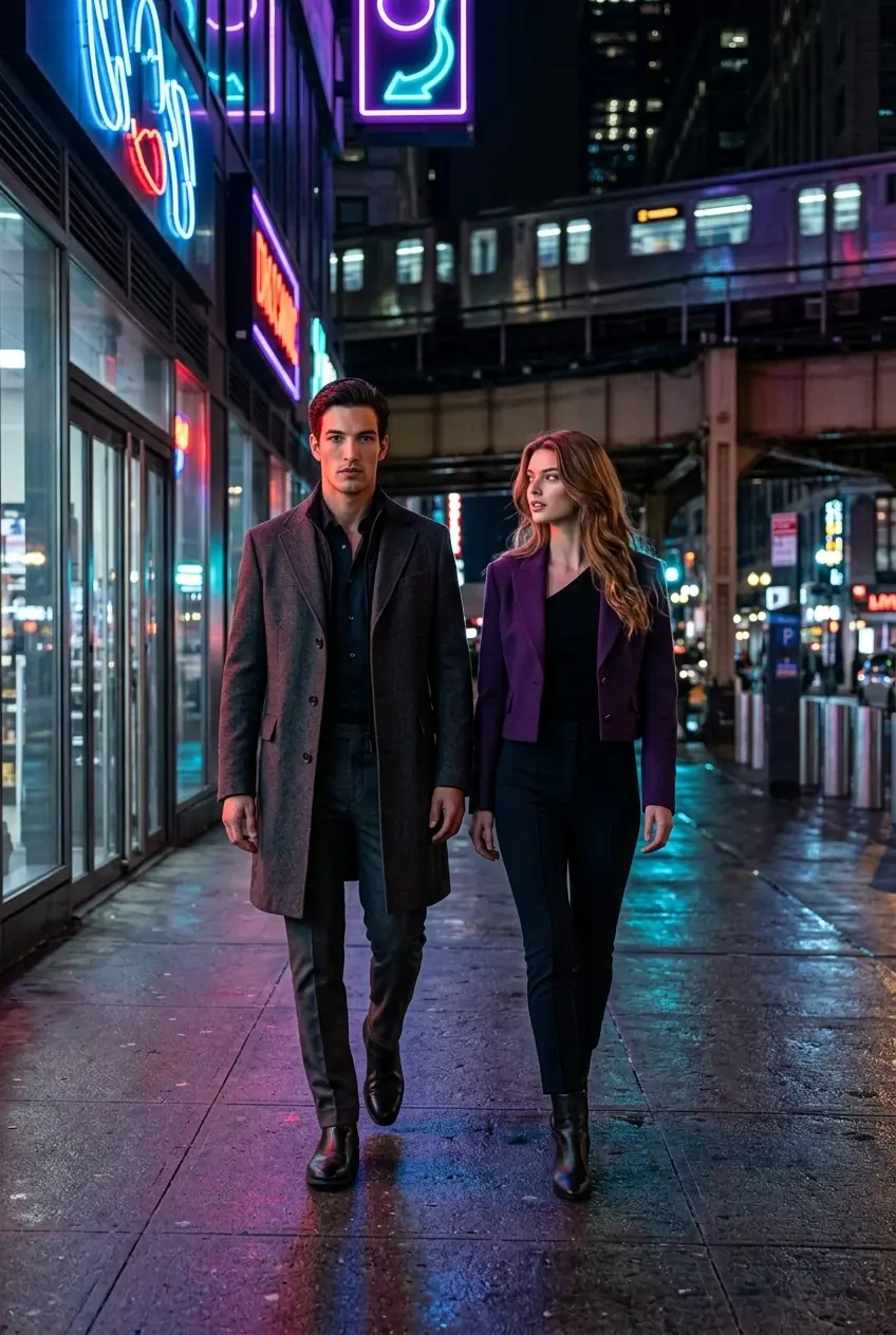Neon City Cinematic Love Story