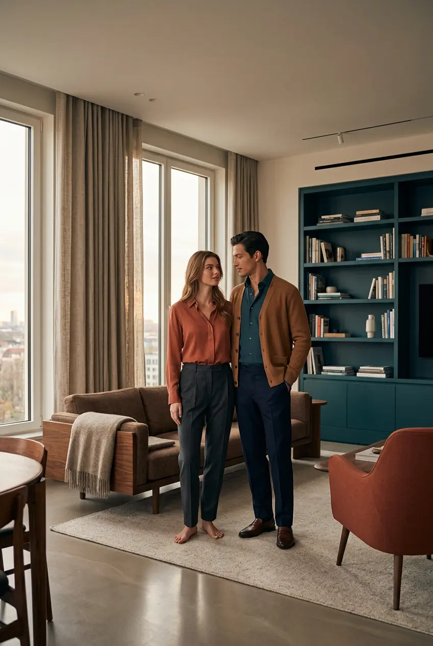 Cozy Home Couple Photos