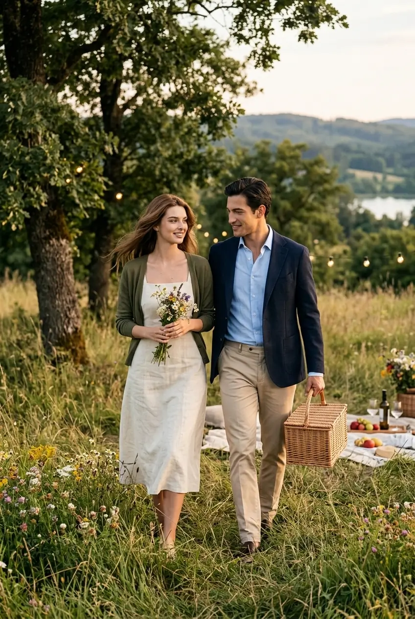 Picnic Couple Photos