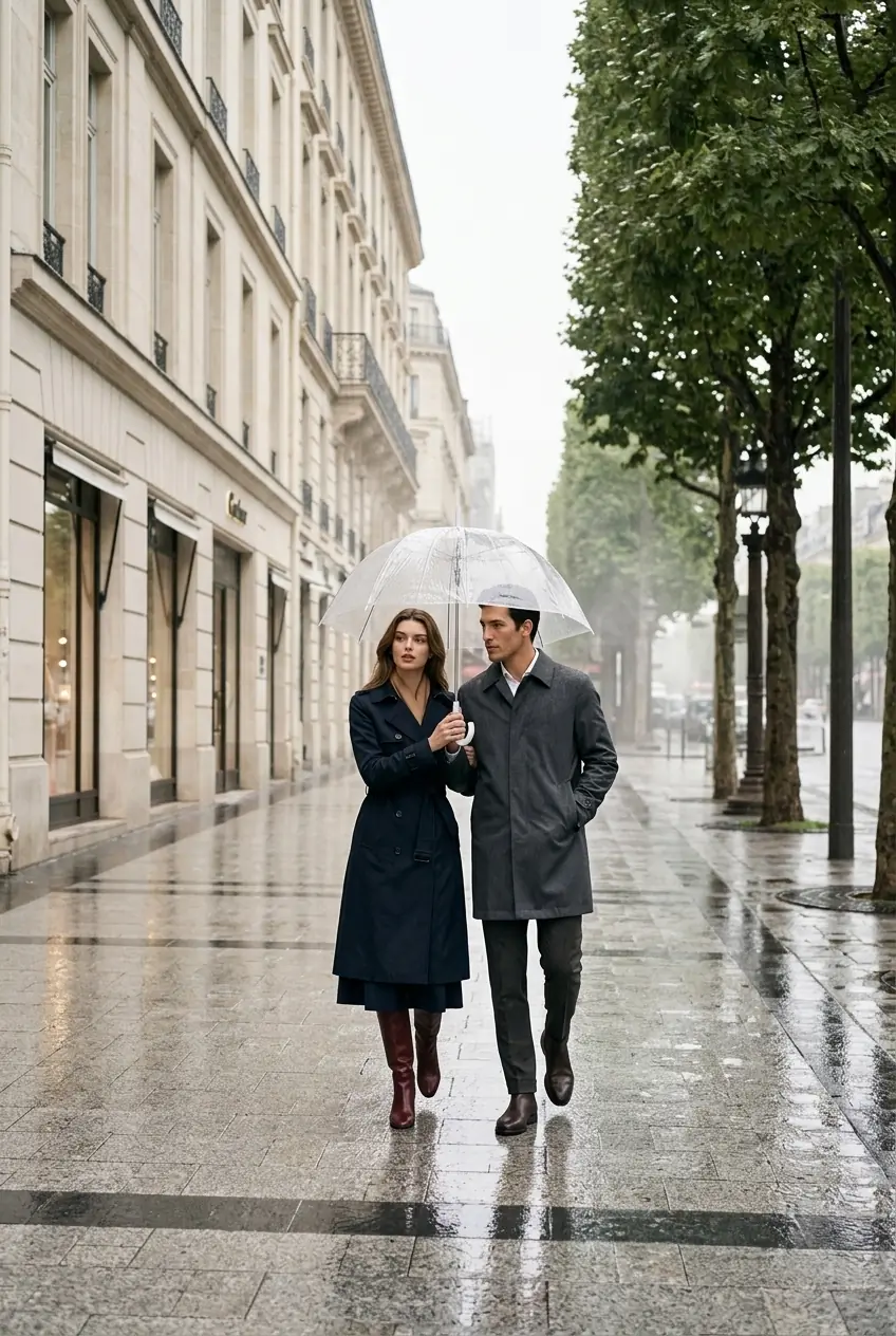 Rainy Day Couple Photos