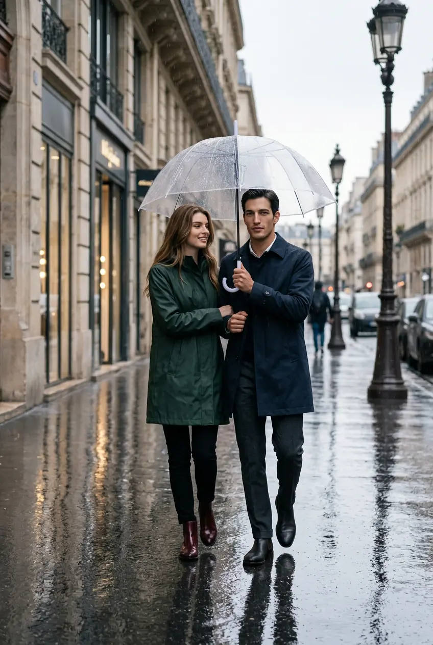 Rainy Day Couple Photos