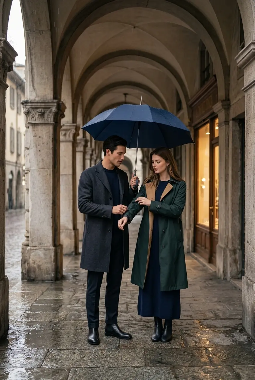 Rainy Day Couple Photos