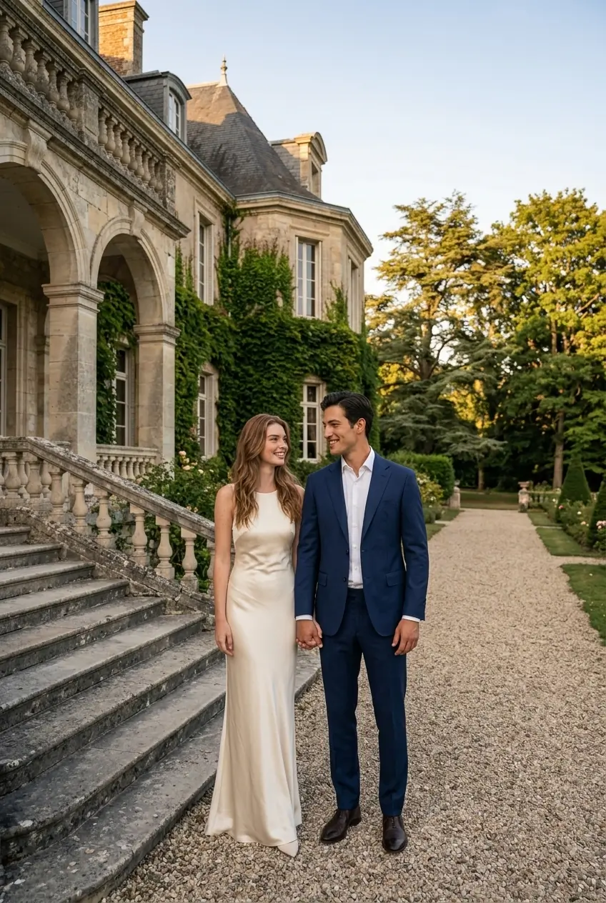 Elegant Engagement Couple Photos