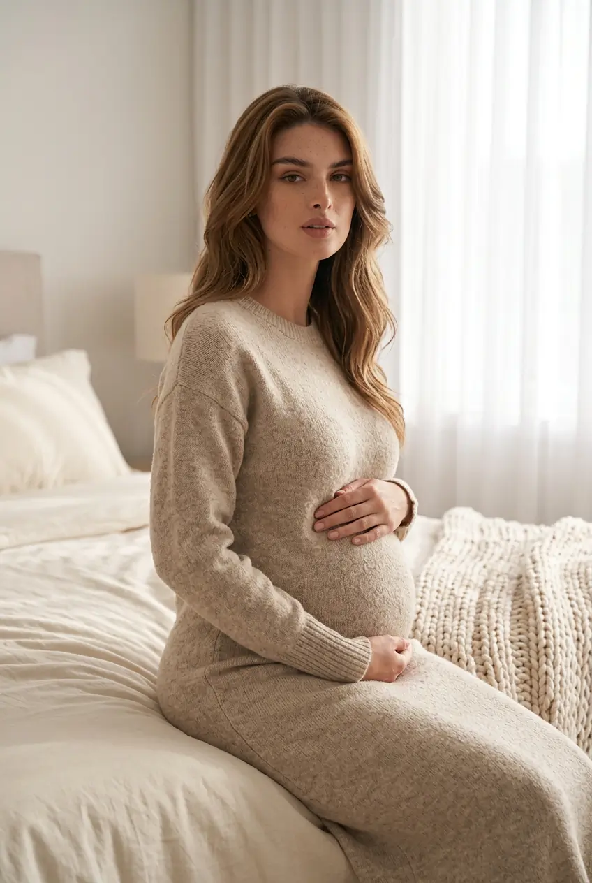 Cozy Home Maternity Photos