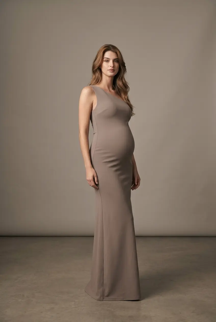Minimalist Studio Maternity Photos