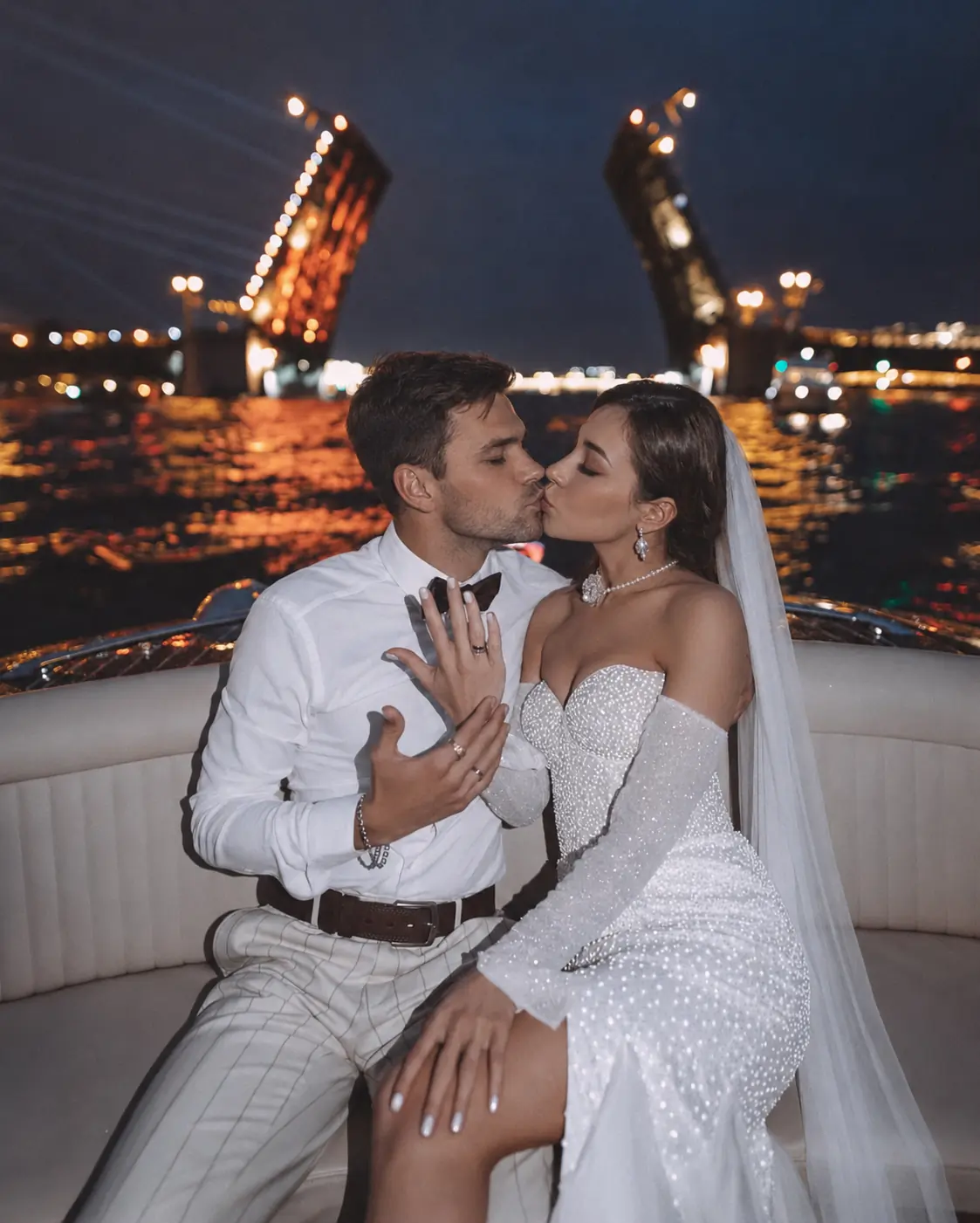 Night Wedding Boat