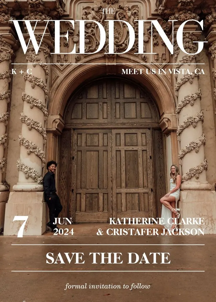 Vintage Arch Save the Date