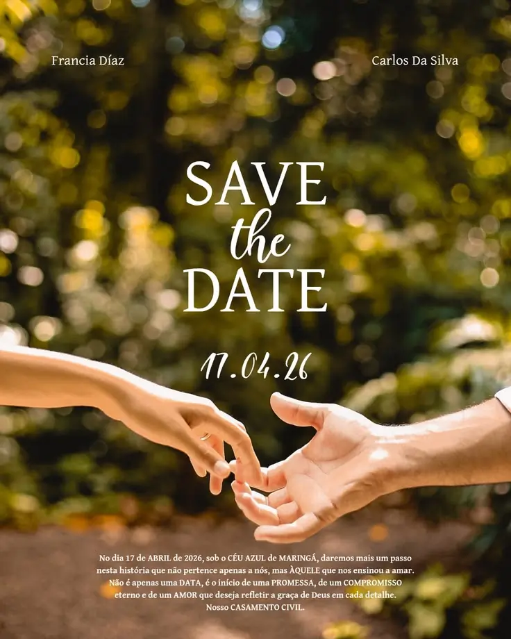 Green Garden Save the Date