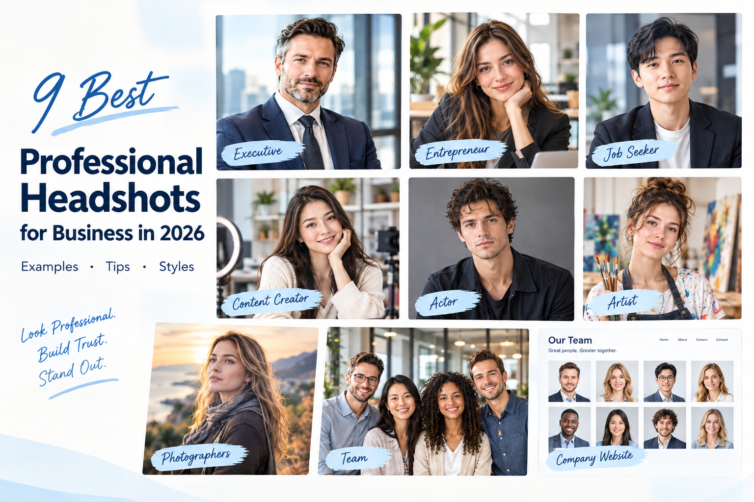 9 Trendy Professional Business Headshot Ideas for 2026
