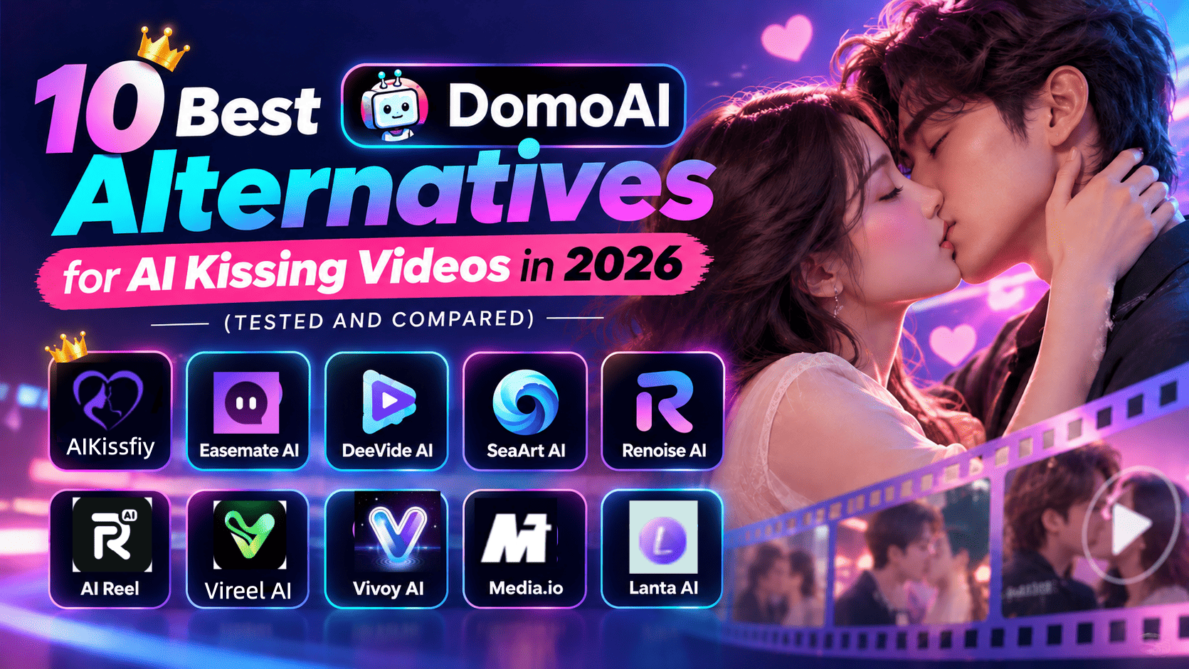 10 Best DomoAI Alternatives for AI Kissing Videos (2026)